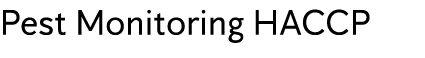 Pest Monitoring HACCP
